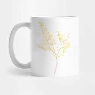 Yellow Watercolour Tree Mug